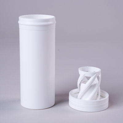 Empty Logo Customized Vitamin C Tablet Effervescent Tube Bottle for Minerals in White