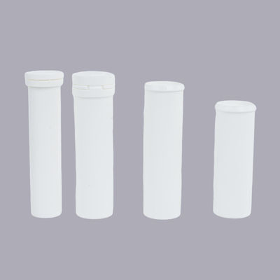 Empty Logo Customized Vitamin C Tablet Effervescent Tube Bottle for Minerals in White