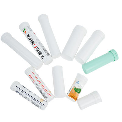 OEM Effervescent Tablet Bottle with White Plastic Cap and Matte Finish PP Body Material