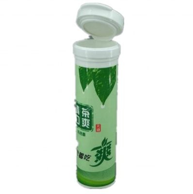 Plastic PP Tubes with or without Desiccant Spiral Lids for the packaging of supplements
